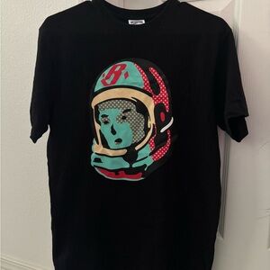 Billionaire Boys Club Black Tee with Vibrant Astronaut Graphic